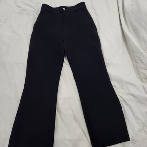 & Other Stories high waisted wide leg black trouser pants